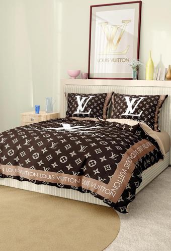 Marka Nevresim Takımı Çift Kişilik Pamuklu Saten Kumaş 6 Parça 3D Dijital Baskı Duvet Cover Set Mode