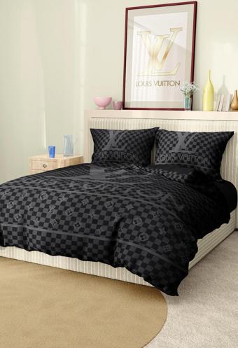 Marka Nevresim Takımı Çift Kişilik Pamuklu Saten Kumaş 6 Parça 3D Dijital Baskı Duvet Cover Set Mode