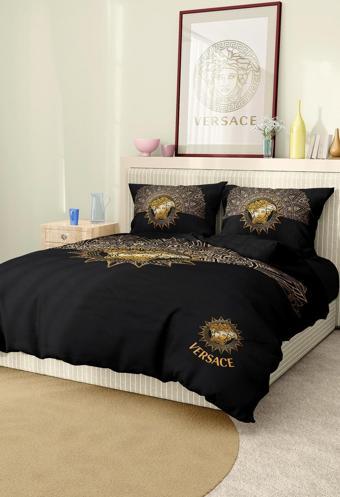 Marka Nevresim Takımı Çift Kişilik Pamuklu Saten Kumaş 6 Parça 3D Dijital Baskı Duvet Cover Set Mode