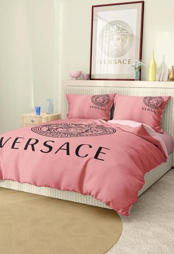 Marka Nevresim Takımı Çift Kişilik Pamuklu Saten Kumaş 6 Parça 3D Dijital Baskı Duvet Cover Set Mode