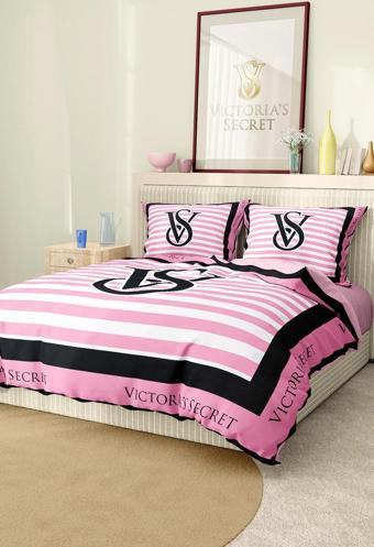 Marka Nevresim Takımı Çift Kişilik Pamuklu Saten Kumaş 6 Parça 3D Dijital Baskı Duvet Cover Set Mode