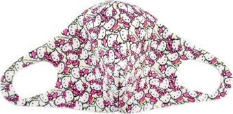 Hello Kitty Lisanslı Figürlü Beyaz Maske
