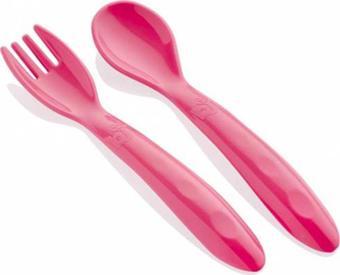 Babyjem Mama Kaşık Çatal Takımı - Pembe Bebek %0 BPA FREE