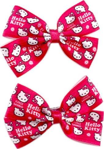 Hello Kitty Lisanslı 2'li Küçük Pembe Fiyonk Toka
