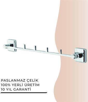 İGK YAPI - Çelik Banyo Kumru Beşli Askılık (KU10-011)
