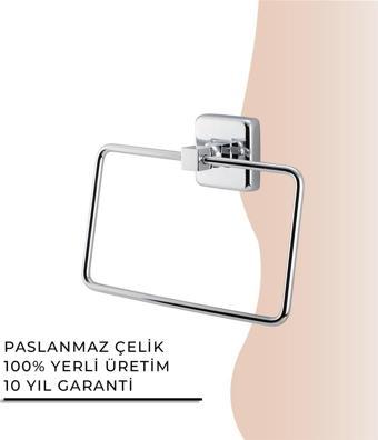 İGK YAPI - Çelik Banyo Kumru Kare Havluluk (KU10-064)