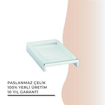 İGK YAPI - Çelik Banyo Kumru Set Üstü Sabunluk (KU10-029)