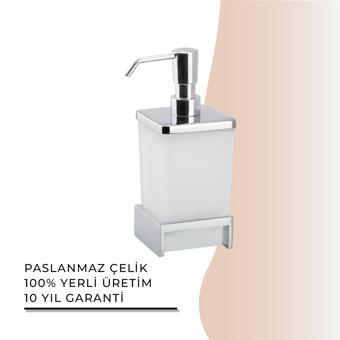 İGK YAPI - Çelik Banyo Kumru Set Üstü Sıvı Sabunluk (KU10-028)