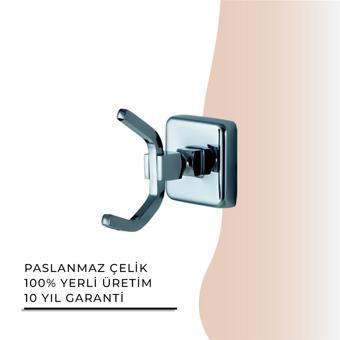 İGK YAPI - Çelik Banyo Kumru Tekli Askılık (KU10-036)