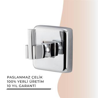 İGK YAPI - Çelik Banyo Kumru Tekli Bornozluk (KU10-052)