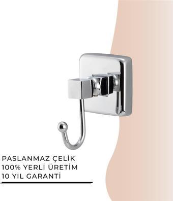 İGK YAPI - Çelik Banyo Kumru Tekli Bornozluk (KU10-053)