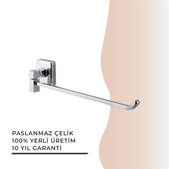 İGK YAPI - Çelik Banyo Kumru Tekli Döner Havluluk (KU10-065)