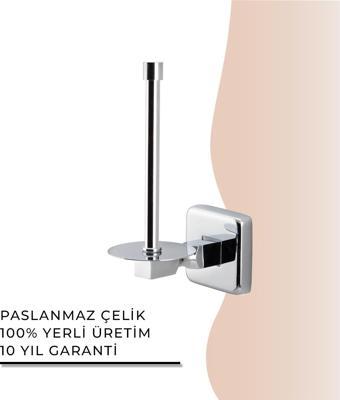 İGK YAPI - Çelik Banyo Kumru Yedek Tuvalet Kâğıtlığı (KU10-066)
