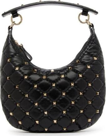 Valentino Mini Rockstud Spike Hobo Bag