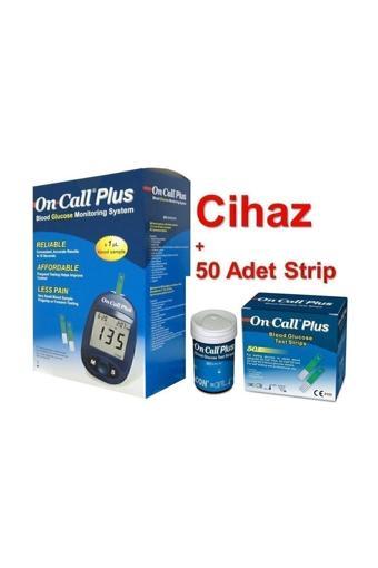 On Call Plus Şeker Ölçüm Cihazı + On Call Plus 50 Test Strip (set)