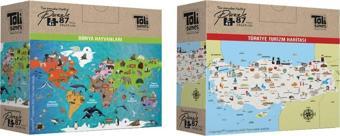 Toli Games Tüm Parçaları Farklı Puzzle 2'Li Set - 87 Parça