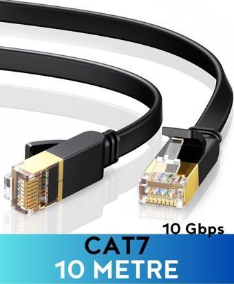 Vetech Cat7 10 Metre Ethernet Kablosu 10Gbps Premium İnternet Lan Kablo 10Mt