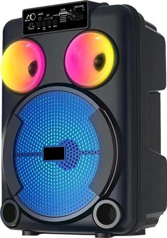 Zore GD-892 Mikrofonlu RGB TWS 8 inç Stereo Bass Kablosuz Karaoke Hoparlör