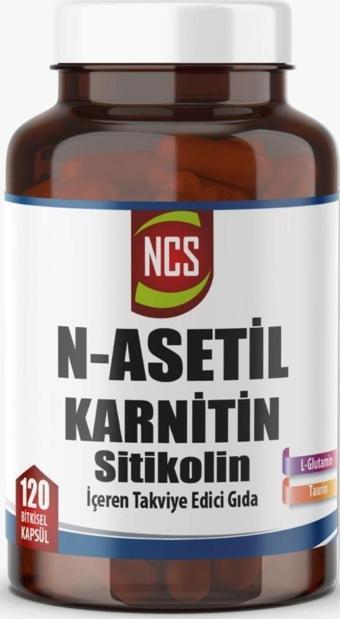 Ncs N-Asetil Karnitin L-Glutamin Taurin ve Sitikolin 120 Bitkisel Kapsül (Neuro Optimizer Muadili)