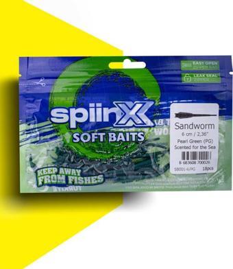 SPIINX SANDWORM SİLİKON 6CM 18P PEARL GREEN