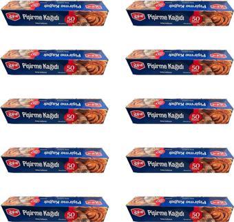 Roll-Up Beyaz Yağlı Fırın Tepsi Pişirme Kızartma Kağıdı - 37 Cm. x 50 Metre - 10 Adet