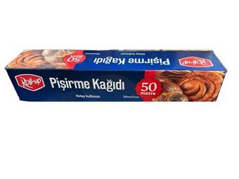 Roll-Up Beyaz Yağlı Fırın Tepsi Pişirme Kızartma Kağıdı - 37 Cm. x 50 Metre - 1 Adet