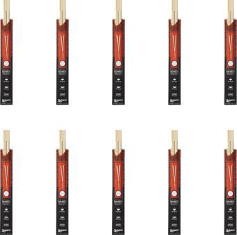 Yıkanabilir Bambu Kore Japon Çin Yemek Çubuğu Chopsticks - 23 Cm. - 10 Çiftlik 1 Paket