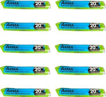 Arma Naylon Tadilat Boya Koruyucu Örtü Poşet Folyo - 4x5 Metre - 20 m2 - 10 Paket
