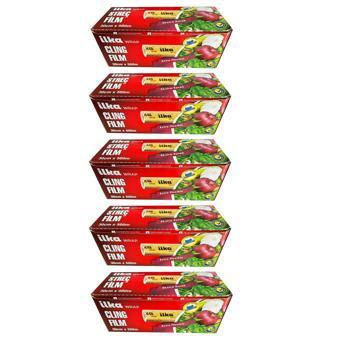 İlka Şeffaf Mutfak Rulo Streç Film Folyo - 30 Cm. x 500 Metre - Gıdaya Uygun - 5 Paket