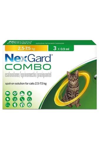 Nexgardd Combo Kedi 3 Pipet 2.5-8 Kg