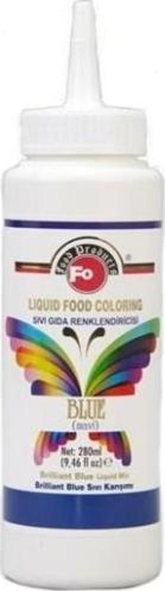 Fo Mavi Sıvı Gıda Boyası 280Ml