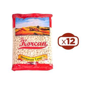Korcan Dermason Fasulye 1 kg x 12 Adet