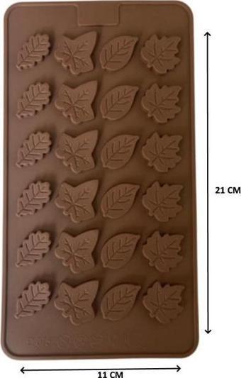 SİLİKON ÇİKOLATA KALIBI YAPRAK 21*11 CM