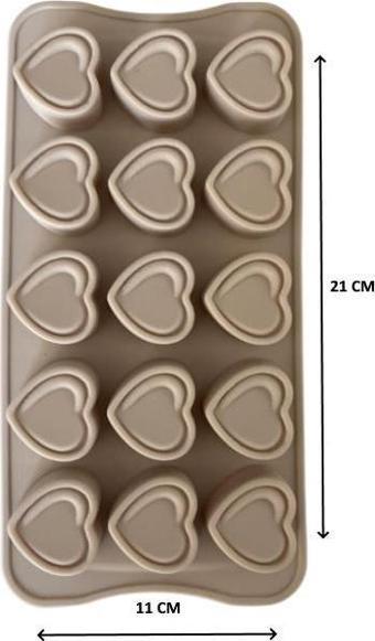 SİLİKON ÇİKOLATA KALIBI KALP 21*11 CM