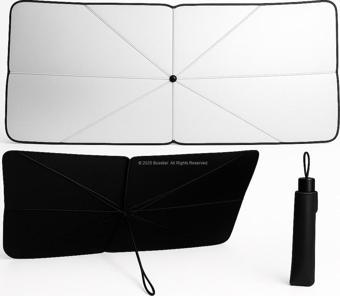 Katlanabilir Şemsiye Tipi Güneşlik 140x80 cm UV Koruma Isı Yalıtımı Kolay Kurulum