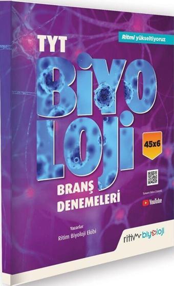 Ritim Biyoloji TYT Biyoloji 45 x 6 Branş Denemeleri - Biyotik Yayınları