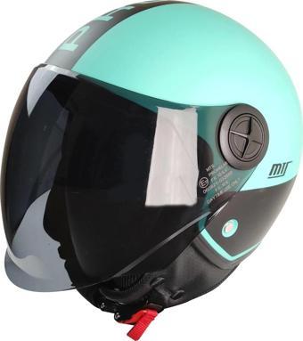 KASK MTS FX-101 MAT MİNT/SİYAH ÇENESİZ