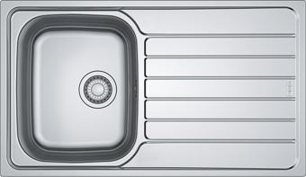 Franke Çelik Eviye Spark SKX 611 Inox Tezgah Üstü Sağ Damlalıklı Paslanmaz Çelik