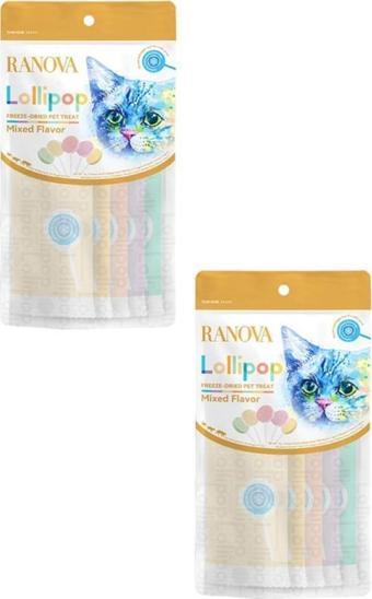 Ranova Lolipop Karışık Çeşitli Kedi Ödül Maması 1,4 Gr 5'li Paket -2 Adet