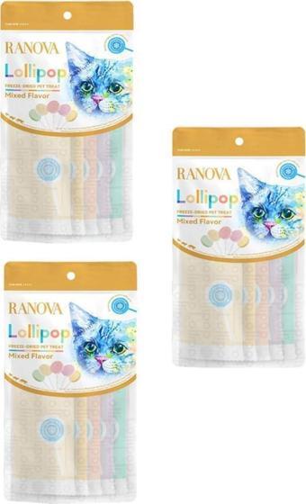 Ranova Lolipop Karışık Çeşitli Kedi Ödül Maması 1,4 Gr 5'li Paket -3 Adet