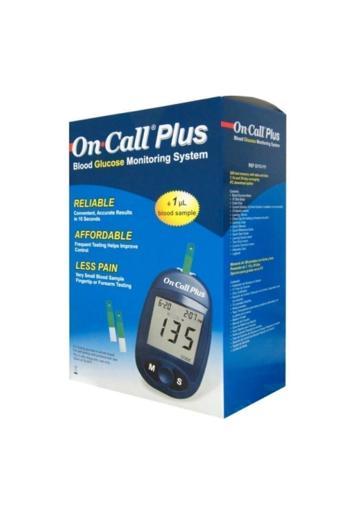 Şeker Ölçme Aleti Kan Şekeri Ölçüm Cihazı Şeker Aleti On Call Plus ***