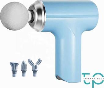 Masaj Tabancası Sporcu Masaj Aleti 6mm 4 Farklı Başlık Şarjlı Profesyonel Masaj Aleti TP-1028