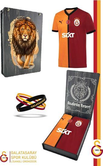 Galatasaray Orijinal 2024/2025 Parçalı İç Saha Taraftar Forma Bileklik Hediyeli Özel Tasa