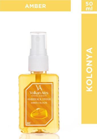 Volkan Ates Natural & Beauty Parfümlü Kolonya - Amber 50 ml