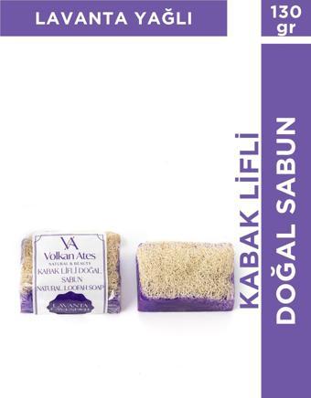 Volkan Ates Natural & Beauty Lavanta Yağlı Kabak Lifli Doğal Sabun 130 gr