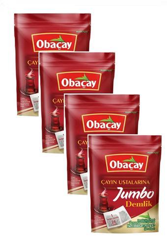 Obaçay Jumbo Demlik Poşet Çay 30 x 25 g. - 4 PAKET