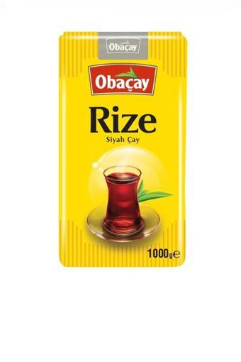 Obaçay Rize Çayı 1 kg., 1 paket, siyah dökme çay.