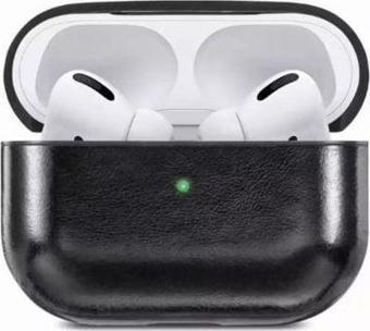 Apple Airpods Pro Kılıf Suni Deri Kancalı Silikon SF9