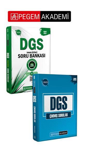 PEGEM AKADEMİ 2025 DGS Tamamı Çözümlü Soru Bankası + 2025 DGS Çıkmış Sorular Tamamı Çözümlü Seti (2. - Pegem Akademi Yayıncılık