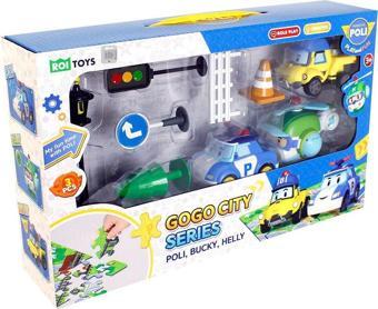Robocar Poli Gogo City Seti – Poli, Bucky ve Helly Figürlü Puzzle ve Aksesuar Oyuncak Seti (3+ Yaş)